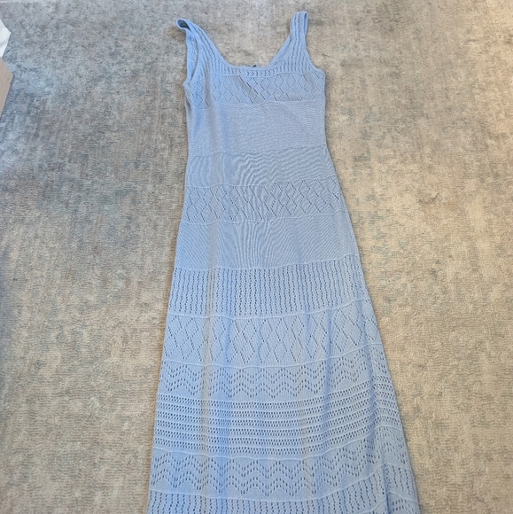 Runaway The Label Sky Blue Sonoma Maxi Knit Dress - Picture 8 of 15